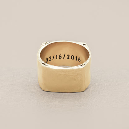 Strong + True Wide Ring (14K Solid Gold)
