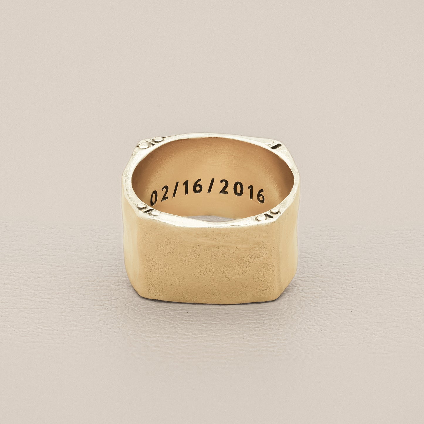 Strong + True Wide Ring (10K Solid Gold)