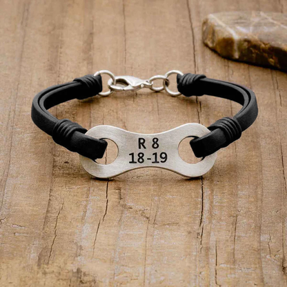 Linked Together Verse Bracelet (Black)