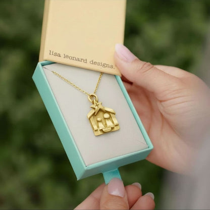 A Savior is Born Nativity Necklace (Gold Plated)