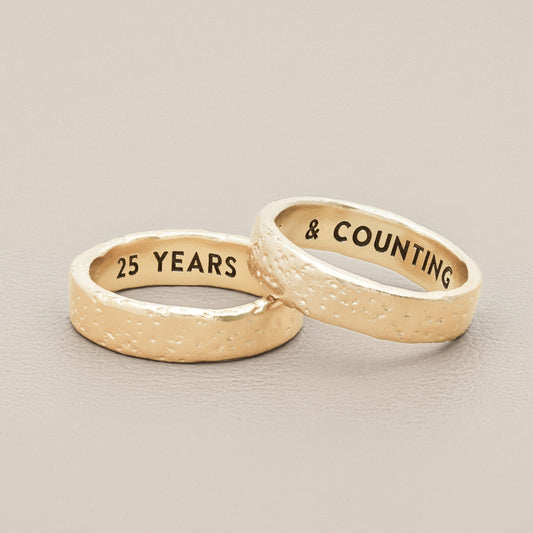 Withstand Stacking Ring (14K Solid Gold)