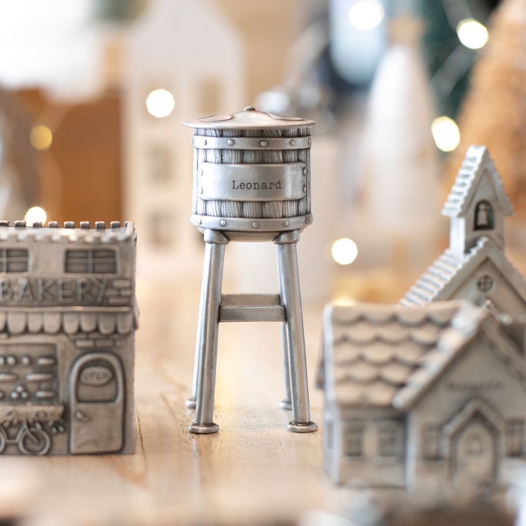 Personalized Water Tower (Pewter)