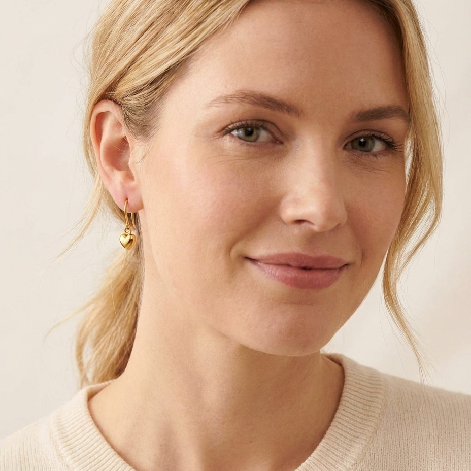 Free Gift - Light Hearted Earrings (Gold Plated)