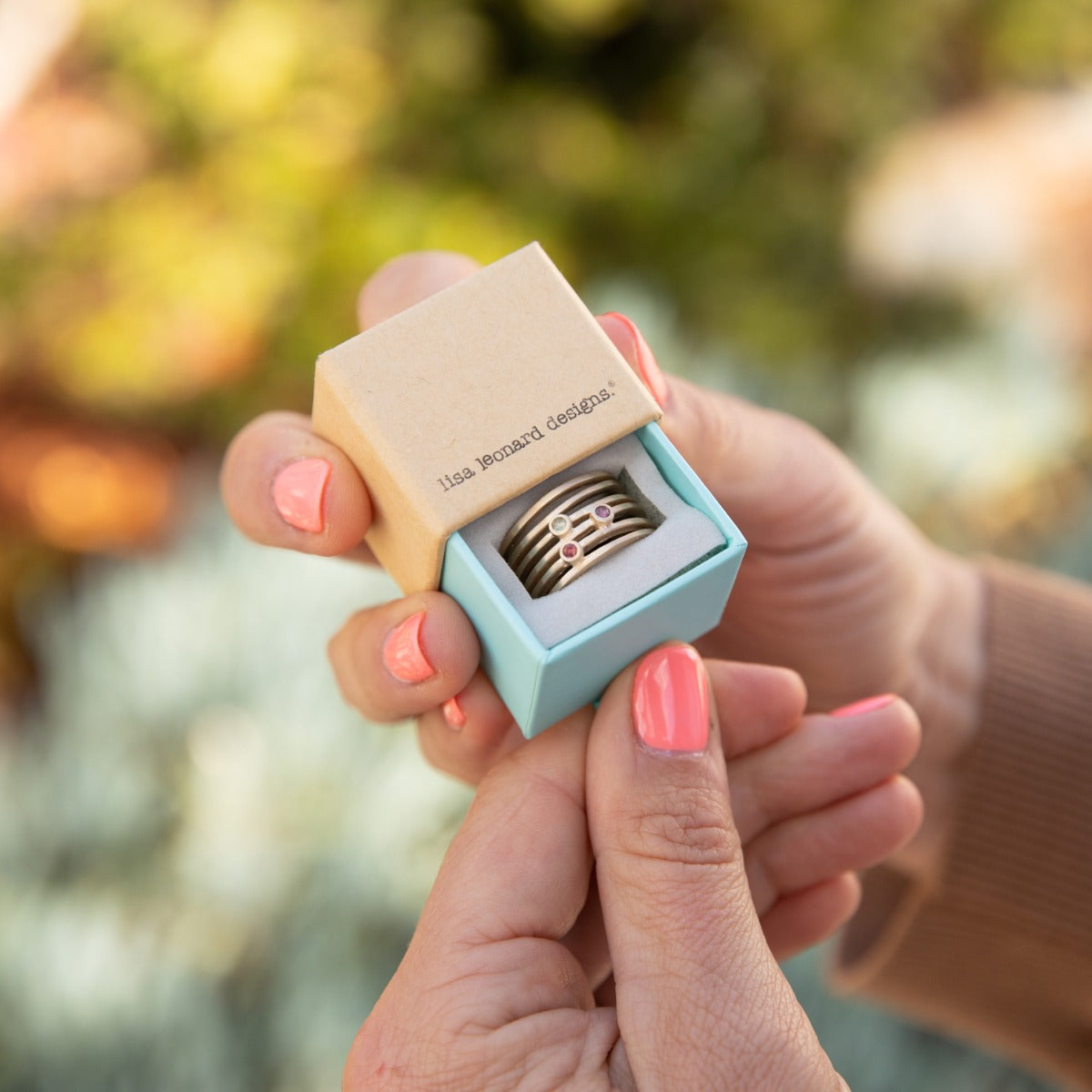 Always Together Birthstone Ring (14K Solid Gold)