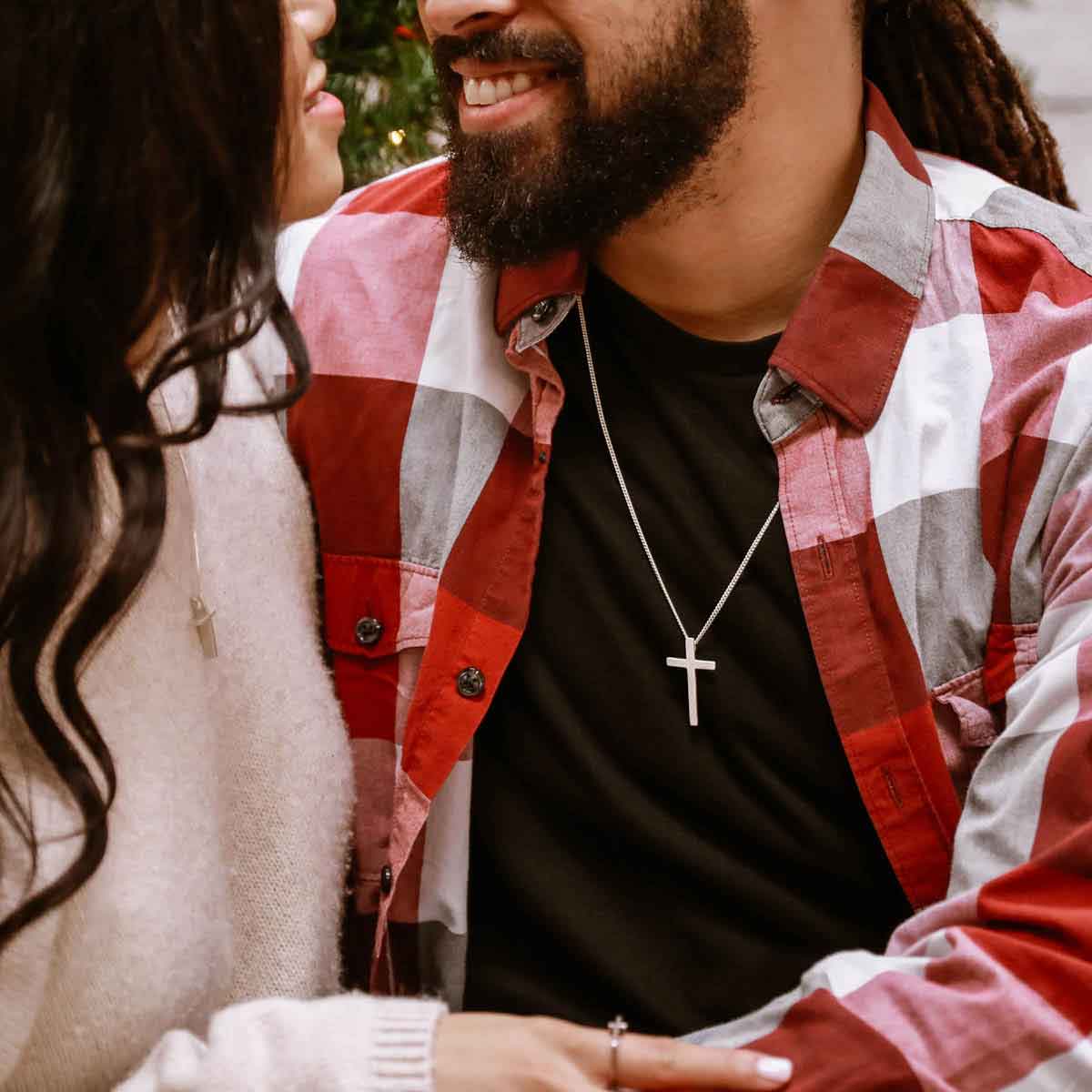 sterling silver Beloved Cross necklace