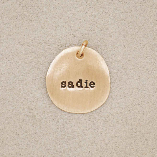 Beloved Name Charm (10K Solid Gold)