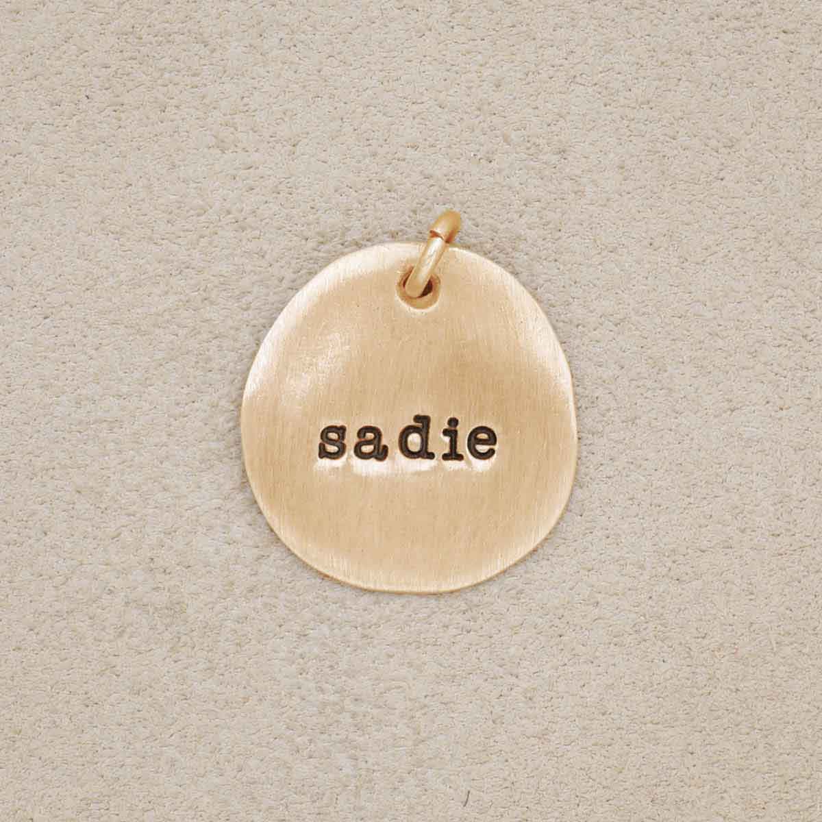Beloved Name Charm (14K Solid Gold)