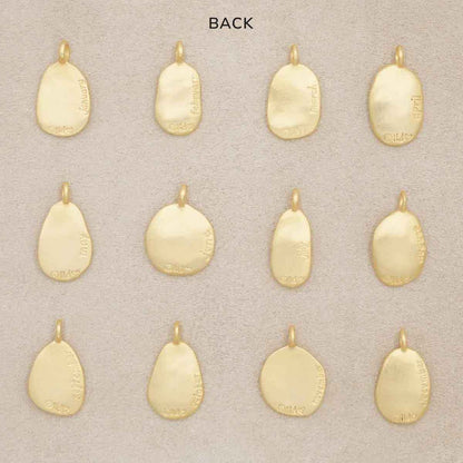 gold plated birth flower charms