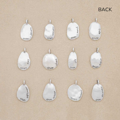 January Birth Flower Necklace (Sterling Silver)