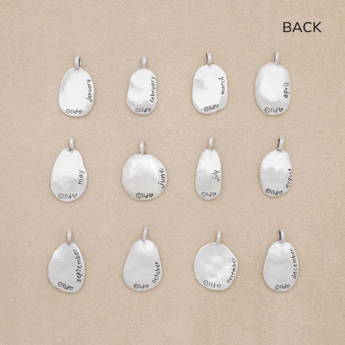 December Birth Flower Charm (Sterling Silver)