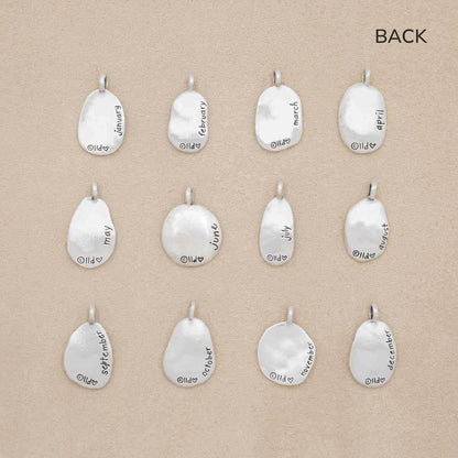 December Birth Flower Charm (Sterling Silver)