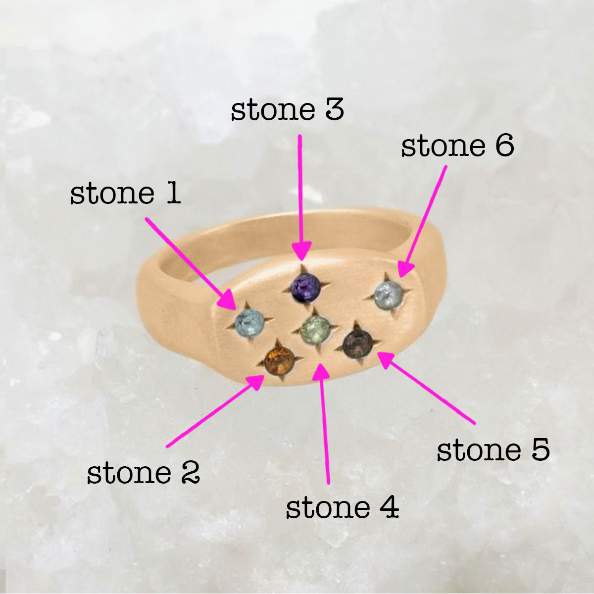 Constellation Ring (14K Solid Gold)