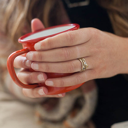 Bezel Birthstone Ring (14K Solid Gold)