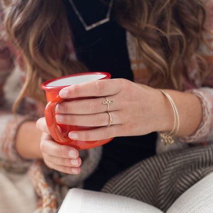 Bezel Birthstone Ring (14K Solid Gold)