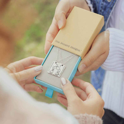 Coffee And Tea Necklace Set (Sterling Silver)