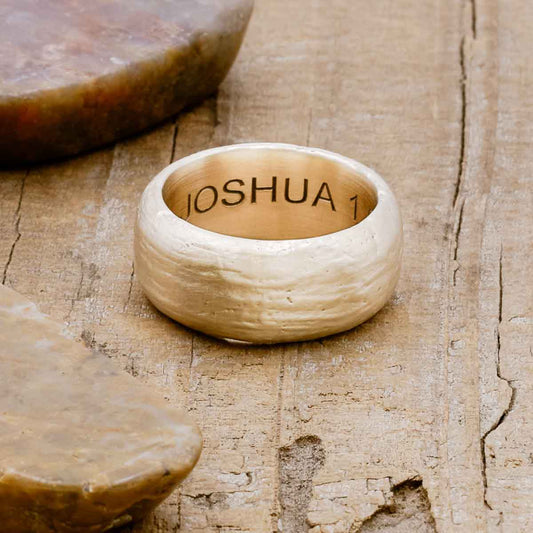 Collide With The Sky Ring (Textured 14K Solid Gold)