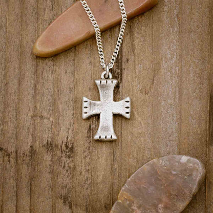 Completeness Cross Necklace (Antiqued Sterling Silver)