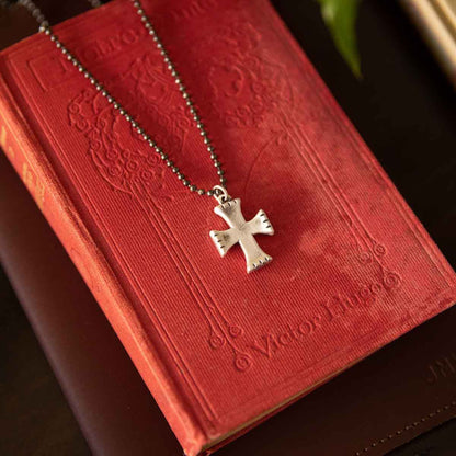 Completeness Cross Necklace (Antiqued Sterling Silver)