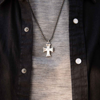 Completeness Cross Necklace (Antiqued Sterling Silver)