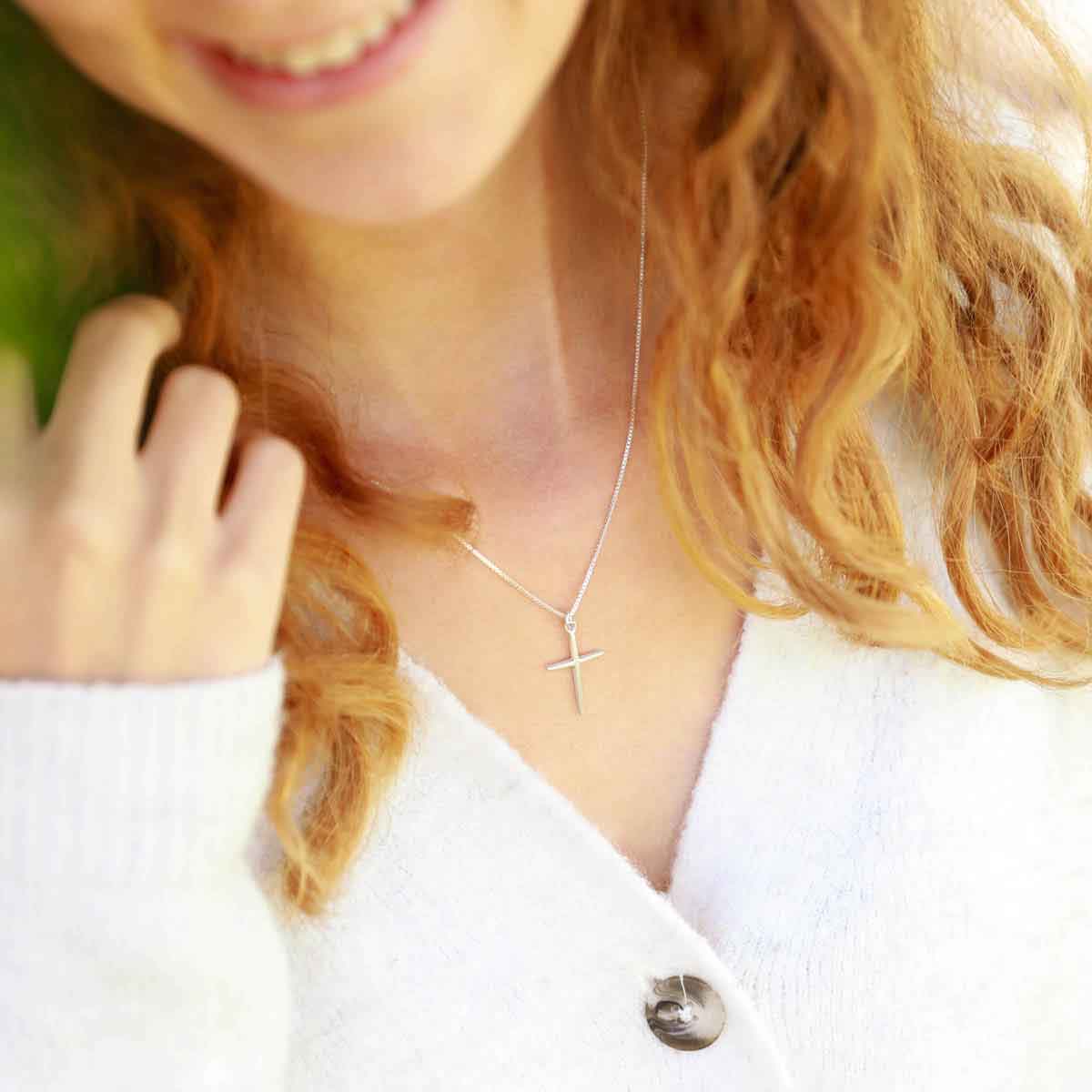 sterling silver Covenant of Love Cross necklace