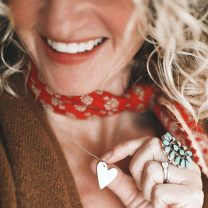 Dear Heart Necklace (Pewter)