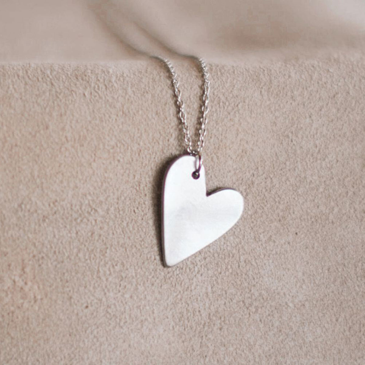 Dear Heart Necklace (Pewter)