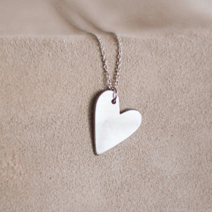 Dear Heart Necklace (Pewter)