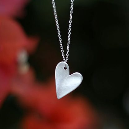 Dear Heart Necklace (Pewter)