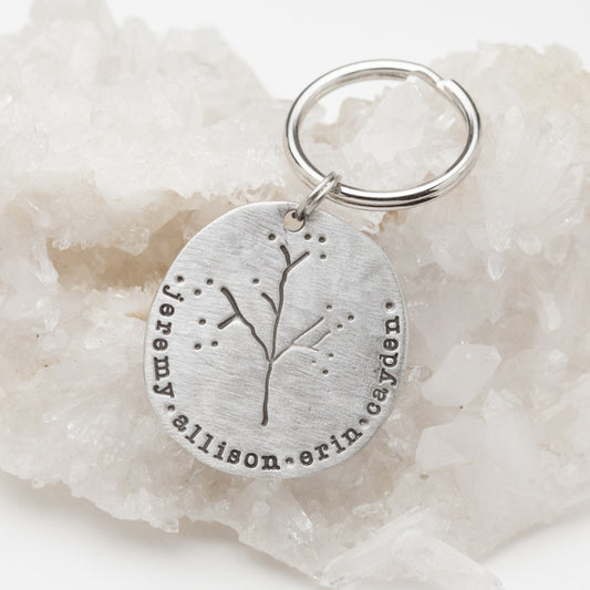 Family Tree Keychain (Pewter)