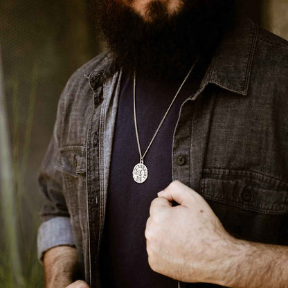 Ezekiel 36:26 Coin Necklace (Sterling Silver)