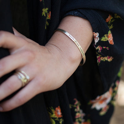Thin Gold Cuff (10K Solid Gold)
