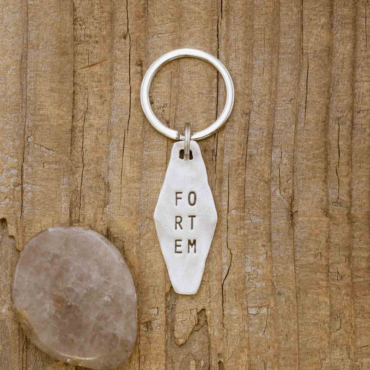 Fortem Identity Tag Key Ring (Pewter)