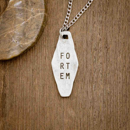 Fortem Identity Tag Necklace (Pewter)
