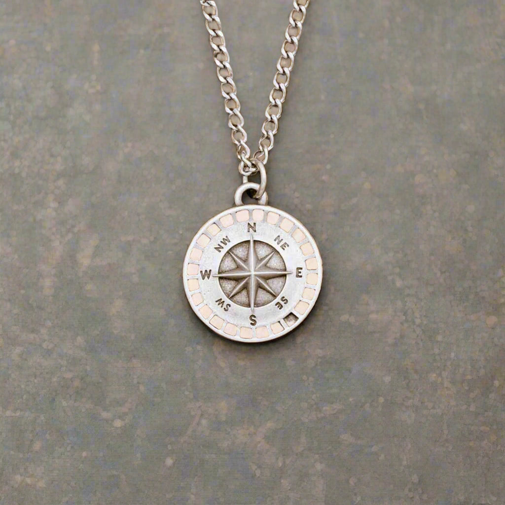 Guiding Compass Necklace (Pewter)
