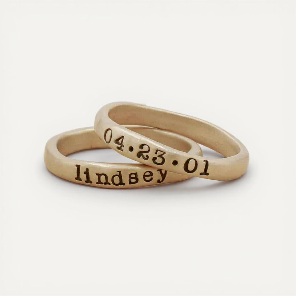 Gold Stacking Ring (Gold Plated)