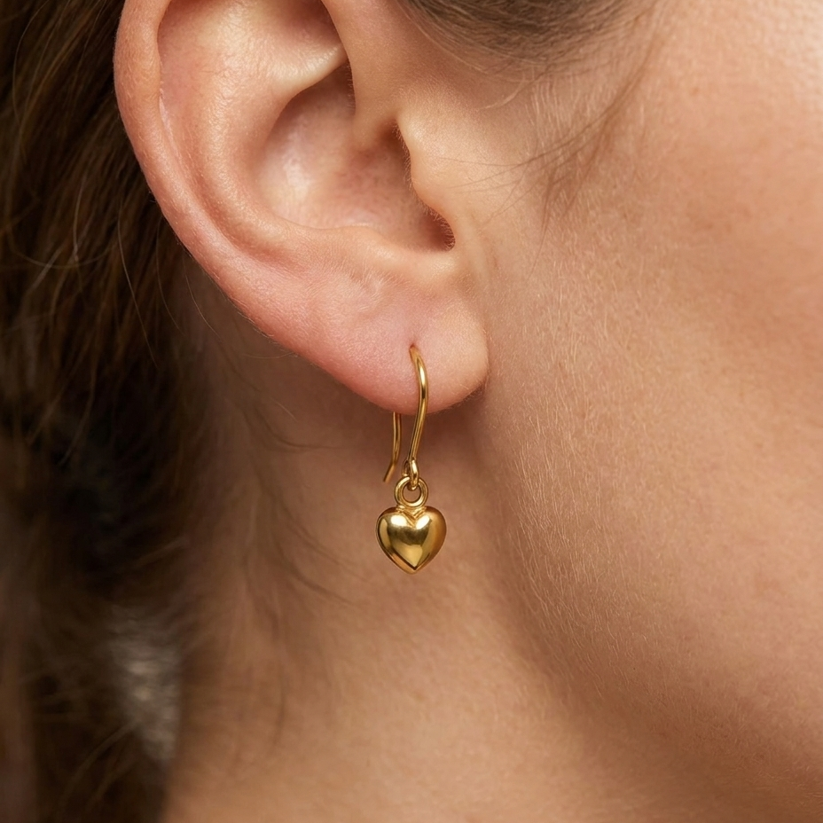 Free Gift - Light Hearted Earrings (Gold Plated)