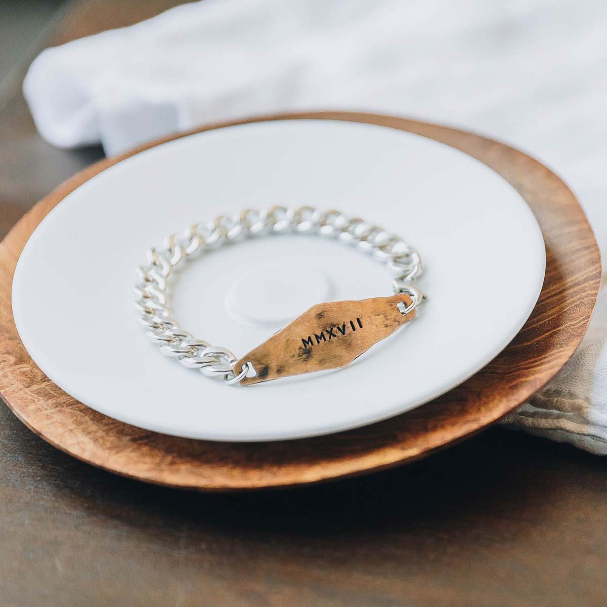 Identity Bracelet (Sterling Silver + Brass)