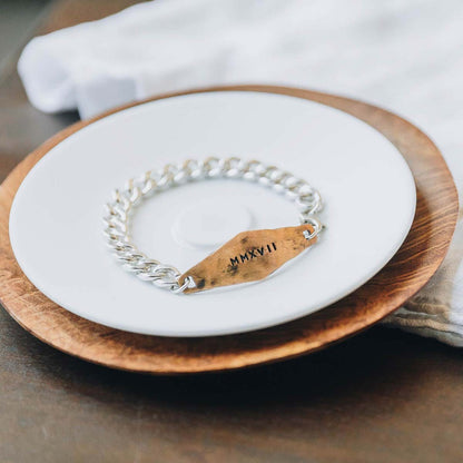 Identity Bracelet (Sterling Silver + Brass)