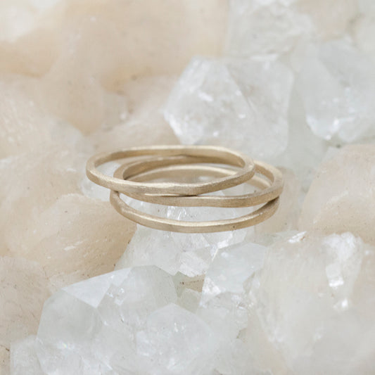Skinny Stacking Ring (10K Solid Gold)
