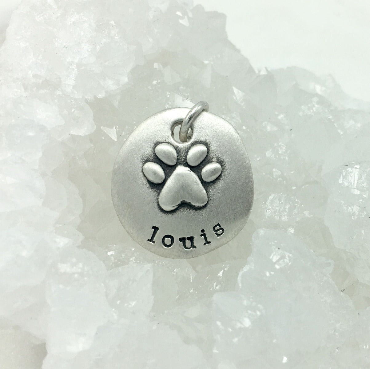 Furry Footprint Charm (Sterling Silver)