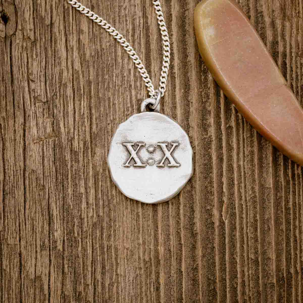 John 10:10 Necklace (Antiqued Sterling Silver)