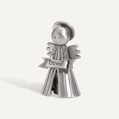 Personalized Angel with Banner (Pewter)