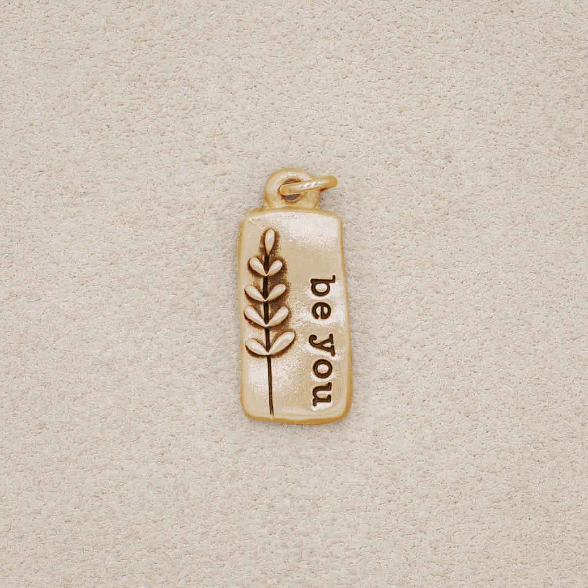 Leaf Charm (10K Solid Gold)