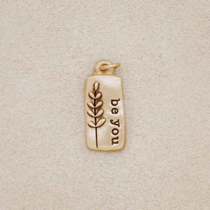 Leaf Charm (10K Solid Gold)