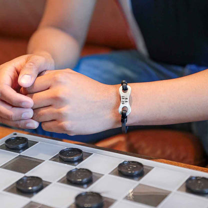 guy wearing a Linked Together Verse Bracelet