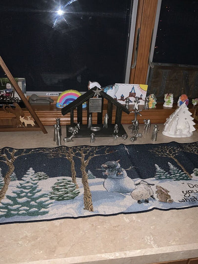 Angel with Harp Nativity Figurine customer photo