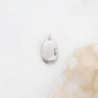 April Birth Flower Charm (Sterling Silver)