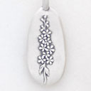 July Birth Flower Charm (Sterling Silver)