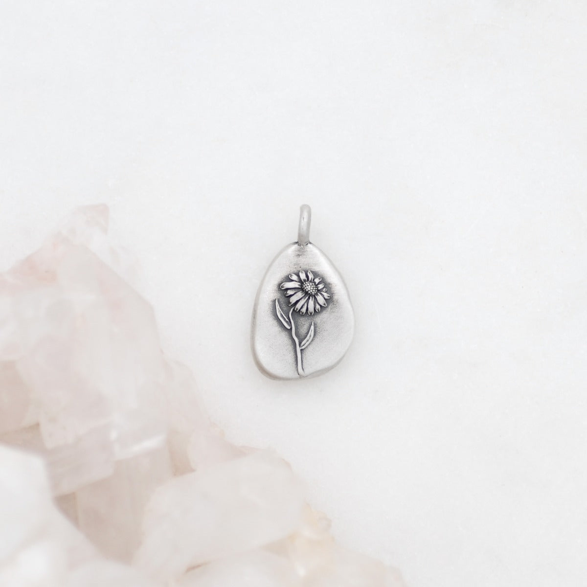 September Birth Flower Charm (Sterling Silver)