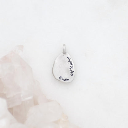 September Birth Flower Charm (Sterling Silver)